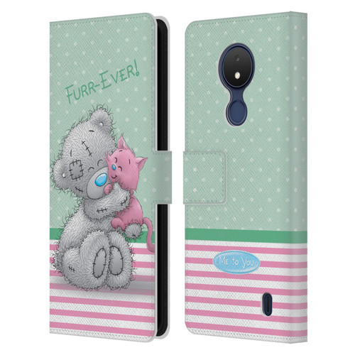 Me To You Classic Tatty Teddy Cat Pet Leather Book Wallet Case Cover For Nokia C21
