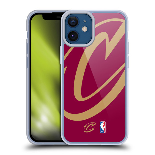 NBA Cleveland Cavaliers Logo Oversized Soft Gel Case for Apple iPhone 12 Mini & MagSafe