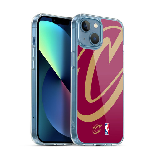NBA Cleveland Cavaliers Logo Oversized Soft Gel Case for Apple iPhone 13 Mini & MagSafe