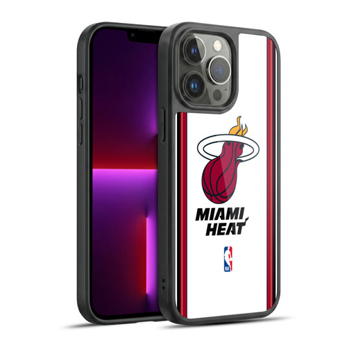 NBA Miami Heat Logo White Design Gel Armour Case For Apple iPhone 13 Pro Max