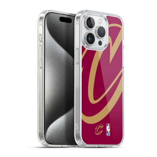 NBA Cleveland Cavaliers Logo Oversized Soft Gel Case for Apple iPhone 15 Pro Max & MagSafe