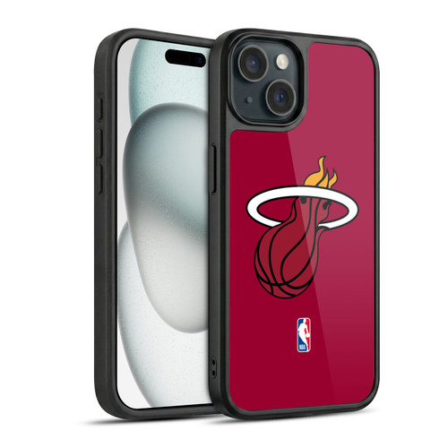 NBA Miami Heat Logo Red Gel Armour Case For Apple iPhone 15