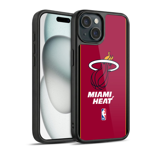 NBA Miami Heat Logo Red Design Gel Armour Case For Apple iPhone 15