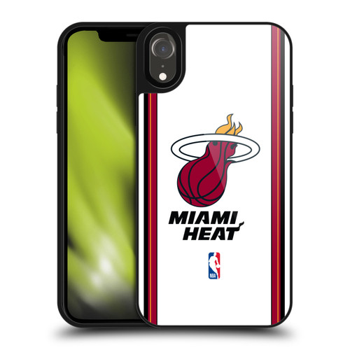 NBA Miami Heat Logo White Design Gel Armour Case For Apple iPhone XR