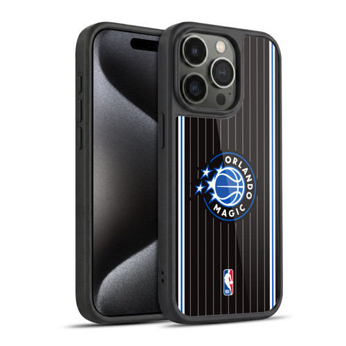 NBA Orlando Magic Logo Black Design Gel Armour Case For Apple iPhone 15 Pro