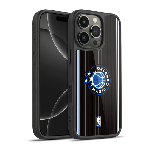 NBA Orlando Magic Logo Black Design Gel Armour Case For Apple iPhone 16 Pro