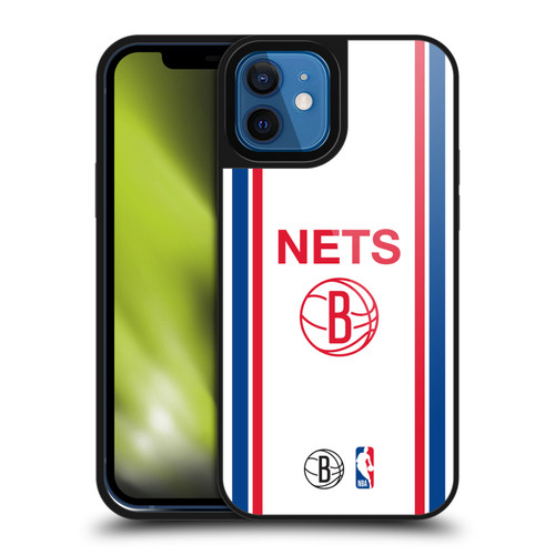 NBA Brooklyn Nets Logo Retro Design Gel Armour Case For Apple iPhone 12 / iPhone 12 Pro
