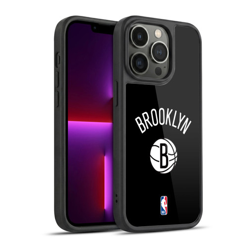 NBA Brooklyn Nets Logo Black Design Gel Armour Case For Apple iPhone 13 Pro