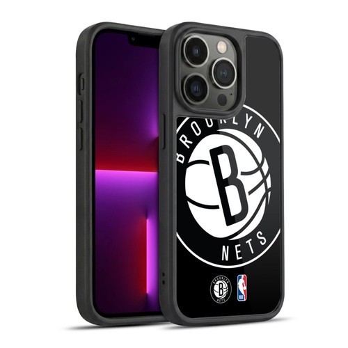 NBA Brooklyn Nets Logo Oversized Gel Armour Case For Apple iPhone 13 Pro