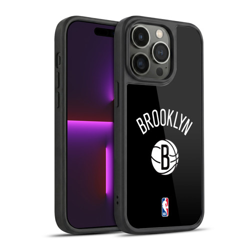 NBA Brooklyn Nets Logo Black Design Gel Armour Case For Apple iPhone 14 Pro