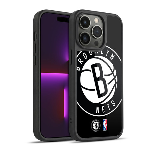 NBA Brooklyn Nets Logo Oversized Gel Armour Case For Apple iPhone 14 Pro