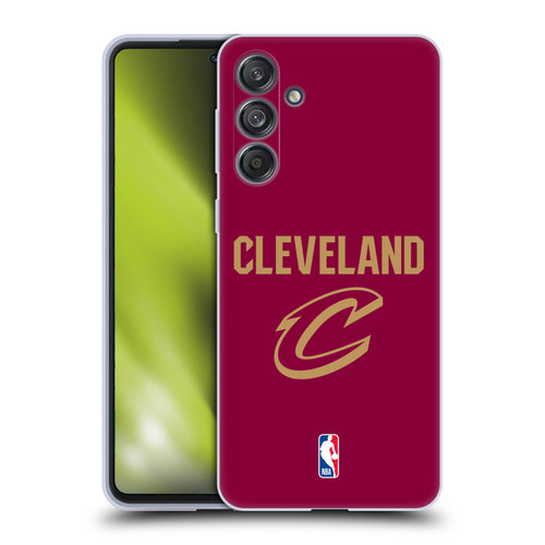 NBA Cleveland Cavaliers Logo Red Design Soft Gel Case for Samsung Galaxy M55 5G
