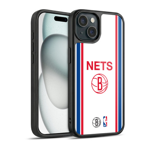 NBA Brooklyn Nets Logo Retro Design Gel Armour Case For Apple iPhone 15