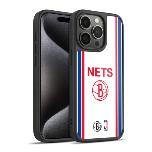 NBA Brooklyn Nets Logo Retro Design Gel Armour Case For Apple iPhone 15 Pro