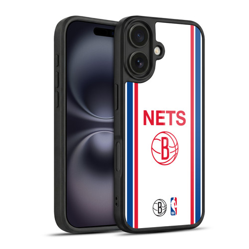 NBA Brooklyn Nets Logo Retro Design Gel Armour Case For Apple iPhone 16
