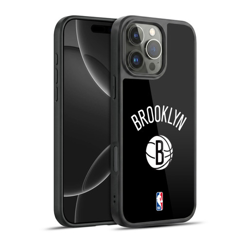 NBA Brooklyn Nets Logo Black Design Gel Armour Case For Apple iPhone 16 Pro Max