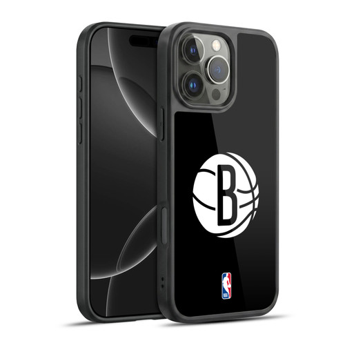 NBA Brooklyn Nets Logo Black Gel Armour Case For Apple iPhone 16 Pro Max