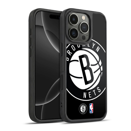 NBA Brooklyn Nets Logo Oversized Gel Armour Case For Apple iPhone 16 Pro