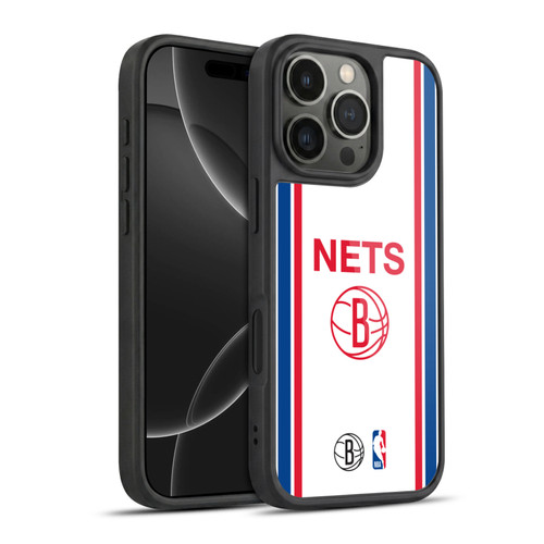 NBA Brooklyn Nets Logo Retro Design Gel Armour Case For Apple iPhone 16 Pro