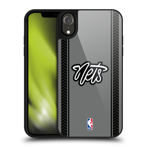 NBA Brooklyn Nets Logo Gray Design Gel Armour Case For Apple iPhone XR
