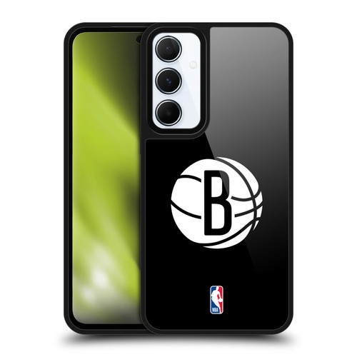 NBA Brooklyn Nets Logo Black Gel Armour Case For Samsung Galaxy A55 5G