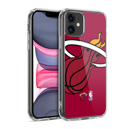 NBA Miami Heat Logo Oversized Soft Gel Case for Apple iPhone 11