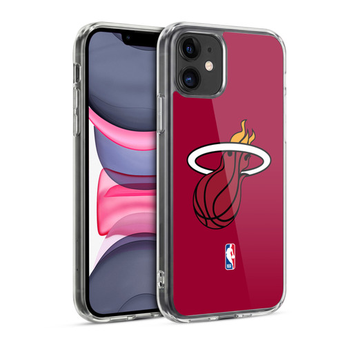NBA Miami Heat Logo Red Soft Gel Case for Apple iPhone 11