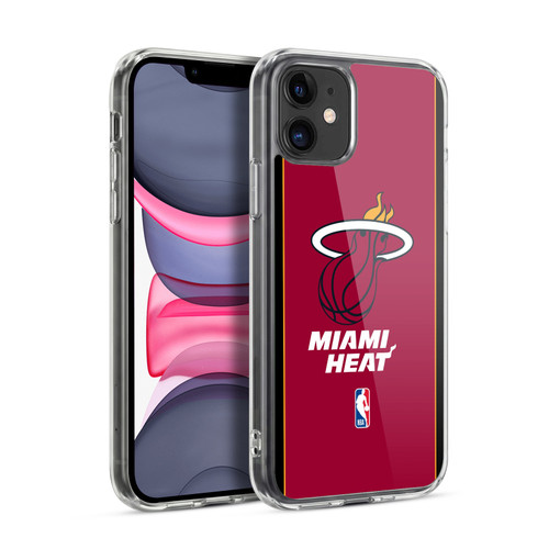 NBA Miami Heat Logo Red Design Soft Gel Case for Apple iPhone 11