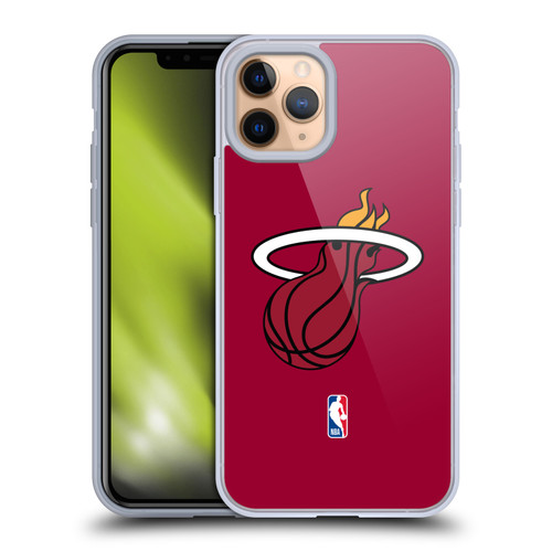 NBA Miami Heat Logo Red Soft Gel Case for Apple iPhone 11 Pro & MagSafe