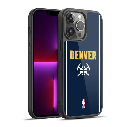 NBA Denver Nuggets Logo Midnight Blue Design Gel Armour Case For Apple iPhone 13 Pro Max