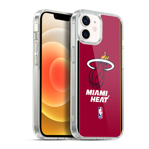 NBA Miami Heat Logo Red Design Soft Gel Case for Apple iPhone 12 / iPhone 12 Pro & MagSafe