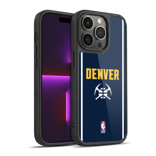 NBA Denver Nuggets Logo Midnight Blue Design Gel Armour Case For Apple iPhone 14 Pro
