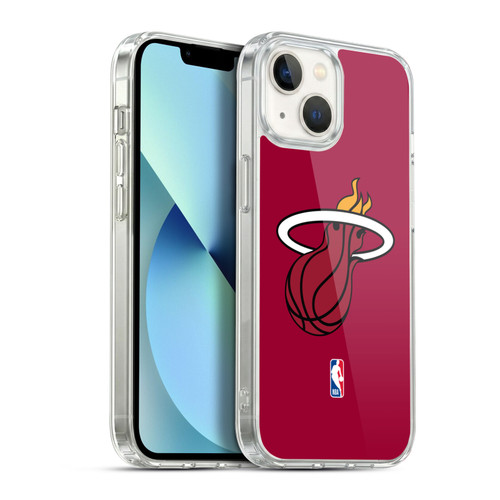 NBA Miami Heat Logo Red Soft Gel Case for Apple iPhone 13