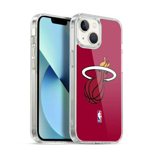 NBA Miami Heat Logo Red Soft Gel Case for Apple iPhone 13