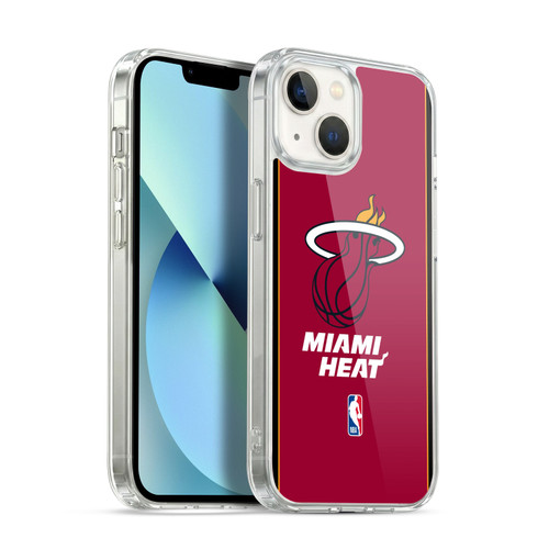 NBA Miami Heat Logo Red Design Soft Gel Case for Apple iPhone 13