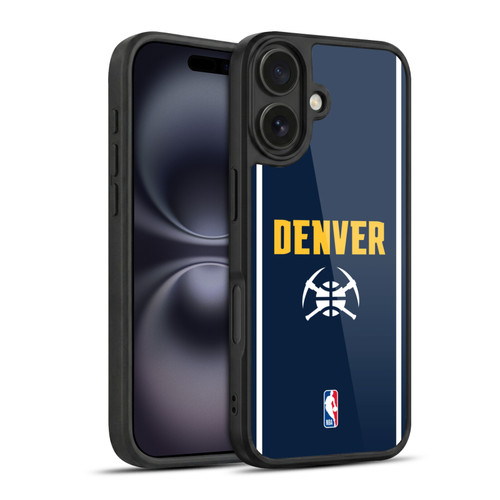 NBA Denver Nuggets Logo Midnight Blue Design Gel Armour Case For Apple iPhone 16