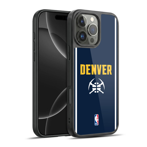 NBA Denver Nuggets Logo Midnight Blue Design Gel Armour Case For Apple iPhone 16 Pro Max