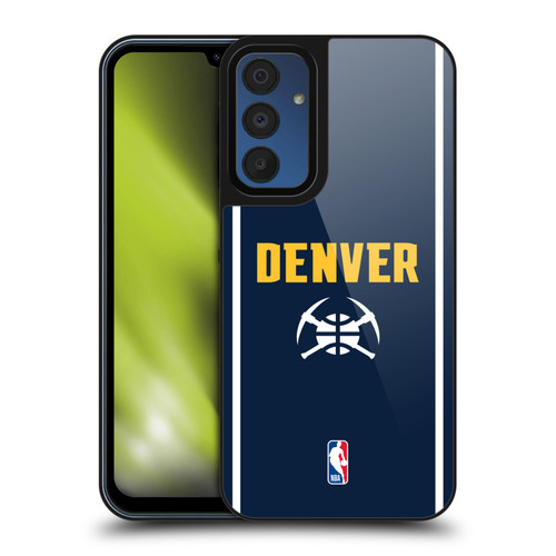NBA Denver Nuggets Logo Midnight Blue Design Gel Armour Case For Samsung Galaxy A15