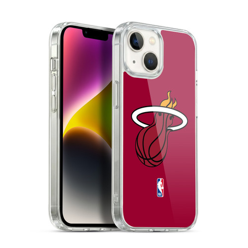 NBA Miami Heat Logo Red Soft Gel Case for Apple iPhone 14