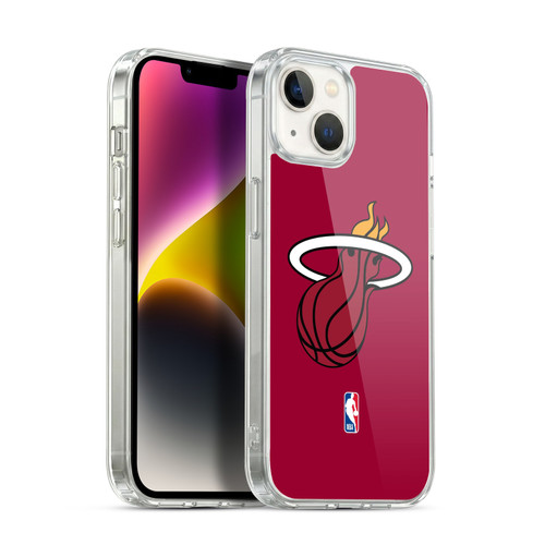 NBA Miami Heat Logo Red Soft Gel Case for Apple iPhone 14 Plus & MagSafe