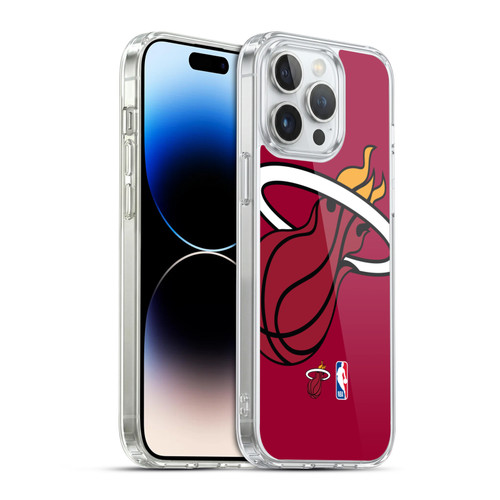 NBA Miami Heat Logo Oversized Soft Gel Case for Apple iPhone 14 Pro Max & MagSafe