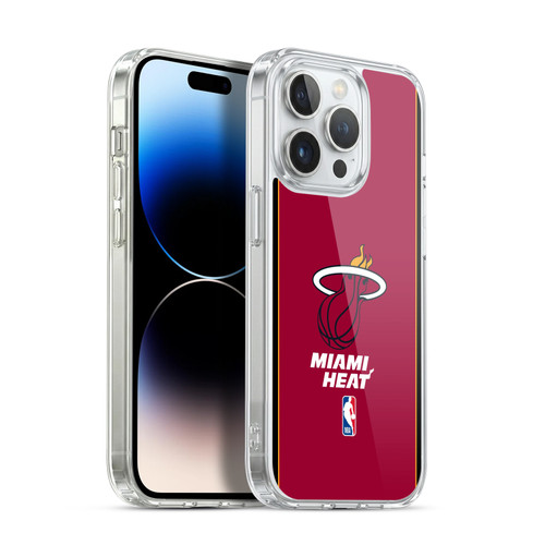 NBA Miami Heat Logo Red Design Soft Gel Case for Apple iPhone 14 Pro & MagSafe