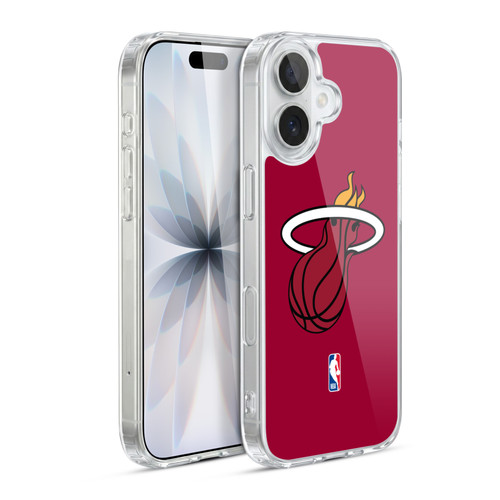 NBA Miami Heat Logo Red Soft Gel Case for Apple iPhone 17