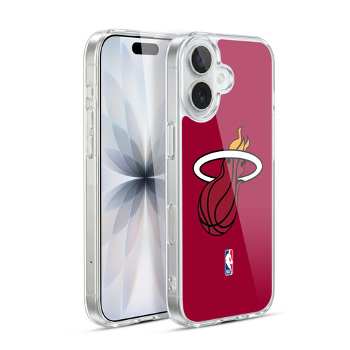 NBA Miami Heat Logo Red Soft Gel Case for Apple iPhone 17
