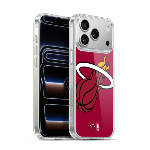 NBA Miami Heat Logo Oversized Soft Gel Case for Apple iPhone 17 Pro Max