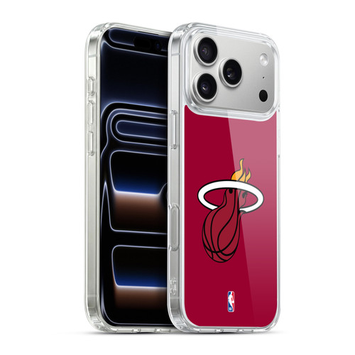 NBA Miami Heat Logo Red Soft Gel Case for Apple iPhone 17 Pro Max