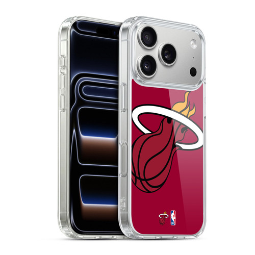 NBA Miami Heat Logo Oversized Soft Gel Case for Apple iPhone 17 Pro