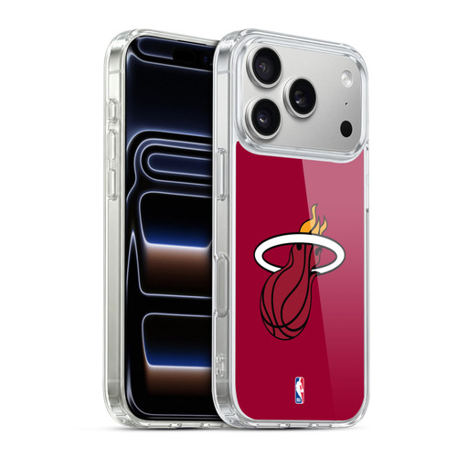 NBA Miami Heat Logo Red Soft Gel Case for Apple iPhone 17 Pro