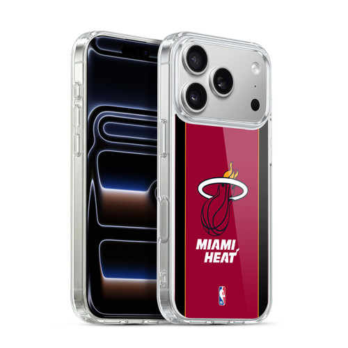 NBA Miami Heat Logo Red Design Soft Gel Case for Apple iPhone 17 Pro