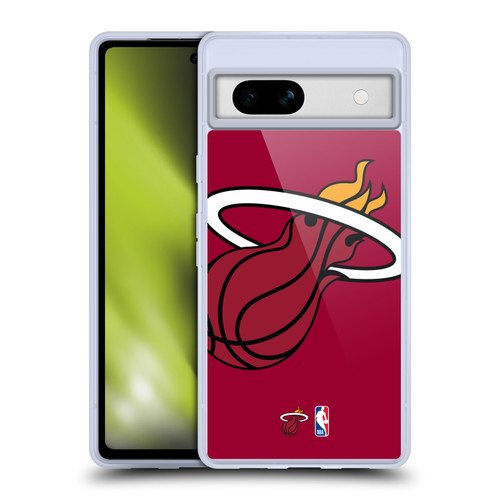 NBA Miami Heat Logo Oversized Soft Gel Case for Google Pixel 7a